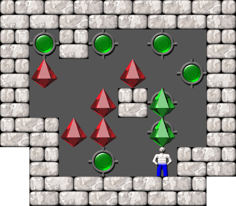 Sokoban Mass Remodel level 1604